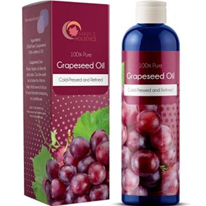 100  Pure Grapeseed Oil For Skin Face And Hair Natural Vitamin Rich Carrier Oil Hypoallergenic Anti Aging Serum Moisturizer and Therapeutic Hydrating Anti Cellulite Massage Oil For Muscles And Joints