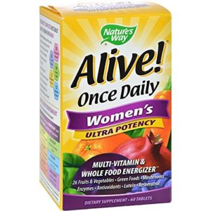 2Pack  Nature's Way Alive Once Daily Women's Multi-Vitamin Ultra Potency - 60 Tablets