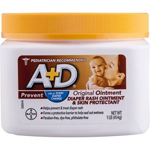 A D Original Diaper Rash Ointment  Skin Protectant With Lanolin and Petrolatum  Seals Out Wetness  Helps Prevent Baby Diaper Rash  1 Pound Jar