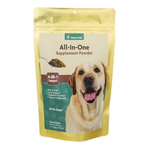 All-in-One Dog Powder Supplement  Skin   Coat Health  Joint Support  Digestive Health  Vitamin and Mineral Support  Overall Health Boost For Your Dog  Made by NaturVet