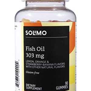 Amazon Brand - Solimo Fish Oil 303mg  90 Gummies  45-Day Supply