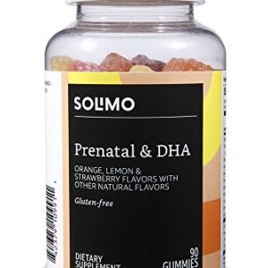 Amazon Brand - Solimo Prenatal Vitamins   DHA  90 Gummies  45-Day Supply