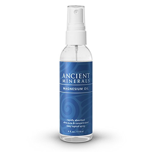 Ancient Minerals Magnesium Oil Spray 4 oz -Pure Genuine Zechstein Magnesium Chloride Supplement - Best Topical Skin Application for Dermal Absorption 1 Ancient Minerals Magnesium Oil Spray 4 oz -Pure Genuine Zechstein Magnesium Chloride Supplement - Best Topical Skin Application for Dermal Absorption
