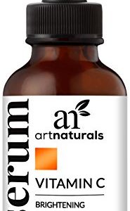 ArtNaturals Anti-Aging Vitamin-C Serum with Hyaluronic Acid   Vit E - Wrinkle Repairs Dark Circles  Fades Age Spots   Sun Damage - Enhanced 20  Top Vitamin C Super Strength - Organic Ingredients  1 Oz