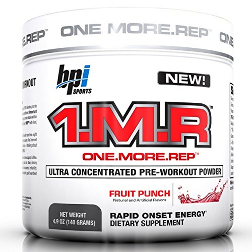 BPI 1 M R Original Pre-Workout Formula  Fruit Punch  4 9-Ounce
