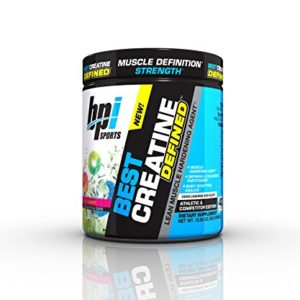 BPI Sports Best Creatine Defined Lean Muscle Hardening Agent  High Performance Monohydrate Powder  Sour Candy  10 58 Ounce