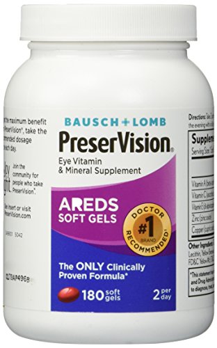 Bausch and Lomb PreserVision AREDS Formula Eye Vitamins - 180 Softgels