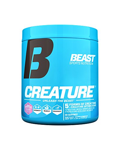 Beast Sports Nutrition – Creature Creatine Complex – Fuel Muscle Growth – Optimize Muscle Strength – Enhance Endurance – Increase Recovery Time – Five Forms of Creatine – Pink Lemonade 60 Servings 1 Beast Sports Nutrition – Creature Creatine Complex – Fuel Muscle Growth – Optimize Muscle Strength – Enhance Endurance – Increase Recovery Time – Five Forms of Creatine – Pink Lemonade 60 Servings