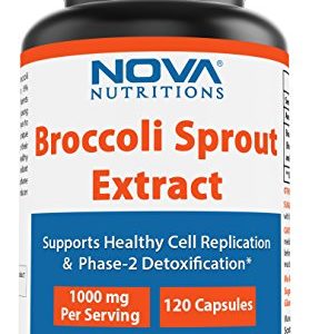 Broccoli Sprout Extract 1000 mg 120 Capsules by Nova Nutritions