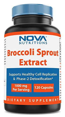 Broccoli Sprout Extract 1000 mg 120 Capsules by Nova Nutritions 1 Broccoli Sprout Extract 1000 mg 120 Capsules by Nova Nutritions