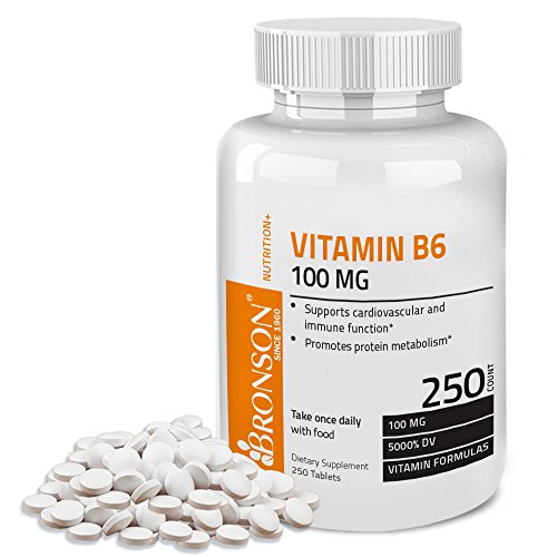 Bronson Vitamin B6 100 MG  250 Tablets