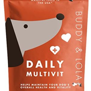 Buddy   Lola Multivitamin Chews for Dogs - Daily Dog Vitamin   Mineral Nutritional Supplement - Soft Chew Treats for Small   Large Dogs