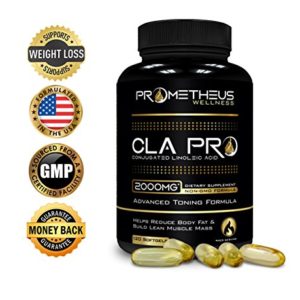 CLA PRO 2000 mg Pure Premium CLA Safflower Oil Conjugated Linoleic Acid 120 Count Softgels High Potency Optimum Dosage Best Belly Fat Burner Weight Loss Supplement for Men   Women 1250