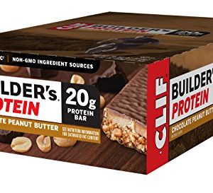 CLIF BUILDER'S - Protein Bar - Chocolate Peanut Butter - (2 4 Ounce Non-GMO Bar  12 Count)