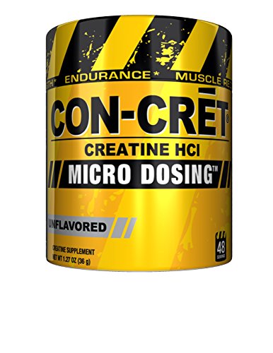 CON-CRET Creatine HCI Micro-Dosing Pre Workout Powder for Muscle Building Endurance and Recovery 48 Servings Unflavored 1 CON-CRET Creatine HCI Micro-Dosing Pre Workout Powder for Muscle Building Endurance and Recovery 48 Servings Unflavored