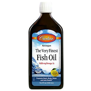Carlson The Very Finest Fish Oil  Lemon  Norwegian  1 600 mg Omega-3s  500 mL