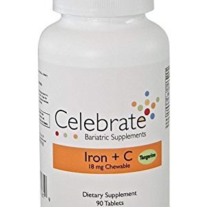 Celebrate Iron   C 18 mg Chewable - Tangerine - 90 Count