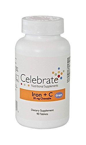 Celebrate Iron   C 30 mg chewable - Grape - 90 count