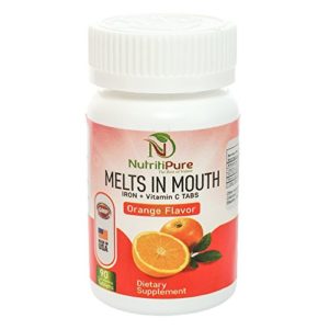 Chewable Iron Supplement (Carbonyl Iron 18 mg with Vitamin C 30 mg) Tablet in Orange Flavor 90 Count (1)