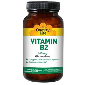 Country Life Vitamin B-2 100 mg - 100 Tablets