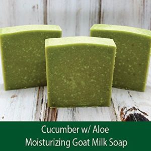 Cucumber w Aloe   E Moisturizing Goat Milk Soap