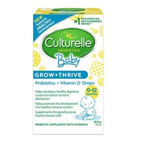 Culturelle Baby Grow   Thrive Probiotics   Vitamin D Drops   Supplements Good Bacteria Found in Breast Milk   Helps Promote a Healthy Immune System   Develop a Healthy Digestive System     30 fl  oz