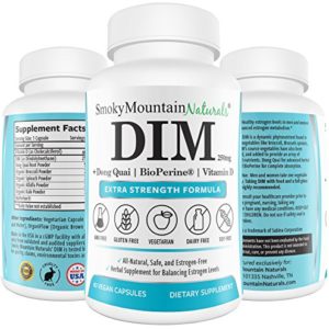 DIM Supplement 250mg Plus BioPerine  Dong Quai  Vitamin D  Organic Alfalfa   Broccoli  Menopause Relief  Hormone Balance  Hormonal Acne  PCOS Treatment   Aromatase Inhibitor (For Men and For Women)