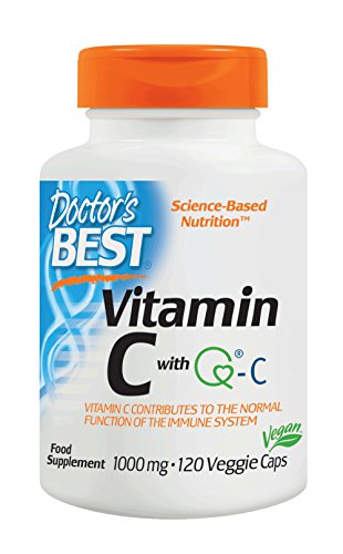 Doctor's Best Vitamin C with Quali-C 1000 mg Non-GMO Vegan Gluten Free Soy Free Sourced from Scotland 120 Veggie Caps 1 Doctor's Best Vitamin C with Quali-C 1000 mg Non-GMO Vegan Gluten Free Soy Free Sourced from Scotland 120 Veggie Caps