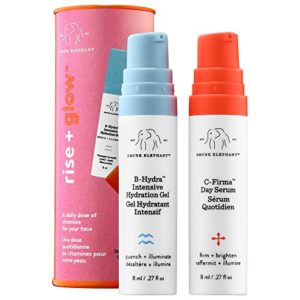 Drunk Elephant Rise   Glow Duo - Morning Skin Care Set  C-Firma Day Serum and B-Hydra Intensive Hydration Serum with Vitamin B5 (8 ml each)