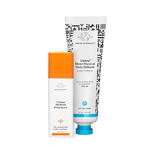 Drunk Elephant Umbra Physical Sunblock SPF-30 and Drunk Elephant C-Firma 1 Drunk Elephant Umbra Physical Sunblock SPF-30 and Drunk Elephant C-Firma