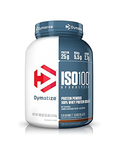 Dymatize ISO 100 Whey Protein Powder Isolate  Gourmet Chocolate  3 lbs