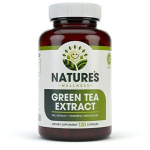 EGCG Green Tea Extract Capsules - Powerful Metabolism Booster For Weight Loss  Energy and Heart Health - Green Tea Pills are Natural Caffeine Pills with Antioxidants   Free Radical Scavengers - 500mg
