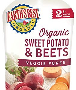 Earth's Best Organic Stage 2  Sweet Potato   Beets  3 5 Ounce (Pack of 12) (Packaging May Vary)