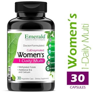 Emerald Laboratories - Women's Multi Vit-A-Min (1-Daily) - Complete Daily with CoEnzymes   Extra Vitamin B6   Calcium - 30 Vegetable Capsules