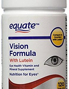 Equate - Vision Formula with Lutein  Eye Health Vitamin and Mineral Supplement  120 Tablets
