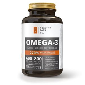 Fish Oil Omega 3 Capsules  Best Triple Strength Supplements with EPA   DHA Oils - Pure Healthy   Burpless Fish Oil Supplements with Natural Fatty Acids - 120 Count 1400 Miligram Softgel Pills
