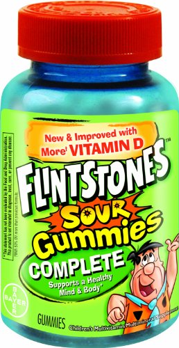 Flintstones Children's Complete Multivitamin Sour Gummies 150-Count 1 Flintstones Children's Complete Multivitamin Sour Gummies 150-Count