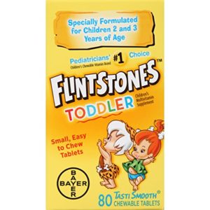 Flintstones Toddler Chewable Multivitamins  80 Count