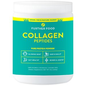 Further Food Collagen Peptides Protein Powder  Grass-Fed  Pasture-Raised  Paleo  Keto  100  Pure Premium Hydrolyzed Collagen (8 oz)