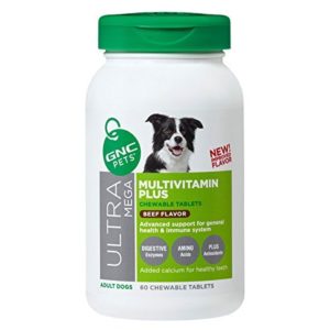 GNC Pets Ultra Mega Multivitamin Plus Beef Flavor Adult Dogs 300 tablets