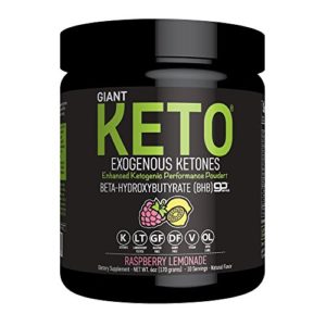 Giant Keto - Exogenous Ketones Supplement - Beta-Hydroxybutyrate Keto Powder Designed to Support Your Ketogenic Diet  Boost Energy and Burn Fat in Ketosis - Raspberry Lemonade - 10 Servings