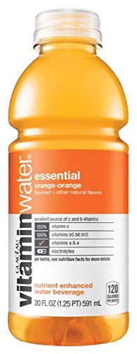 Glaceau VitaminWater Nutrient Enhanced Water Essential Orange 20 Ounce (24 Bottles) 1 Glaceau VitaminWater Nutrient Enhanced Water Essential Orange 20 Ounce (24 Bottles)