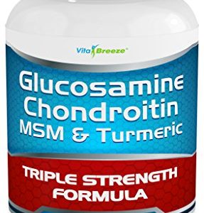 Glucosamine Chondroitin  MSM   Turmeric Dietary Supplement - 250 Capsules