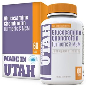 Glucosamine Chondroitin Turmeric MSM - All Natural Joint Support  Anti-Inflammatory and Antioxidant for Aches  Soreness   Inflammation - Promotes Healthy Joint Functions