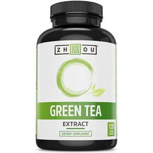 Green Tea Extract Supplement with EGCG for Healthy Weight Support- Metabolism  Energy and Healthy Heart Formula - Gentle Caffeine Source - Antioxidant   Free Radical Scavenger - 120 Veggie Capsules