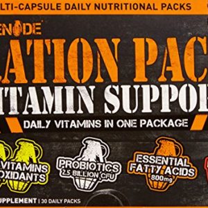 Grenade Ration Pack  Multi-Vitamins with added Probiotics and BCAAs to support High-Intensity Training  30 Count