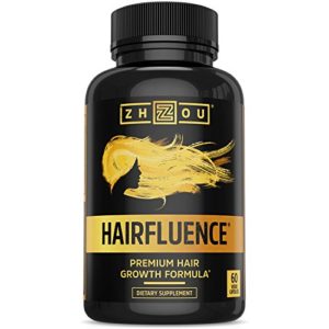 HAIRFLUENCE - Hair Growth Formula For Longer  Stronger  Healthier Hair - Scientifically Formulated with Biotin  Keratin  Bamboo   More  - For All Hair Types - Veggie Capsules