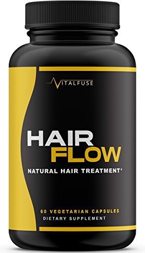 Hair Growth Vitamins Supplement - All Natural Support for Longer   Stronger Hair - Fight Hair Loss with Biotin  Vitamin A  Vitamin B6  Vitamin C and More  Vegetarian Capsules