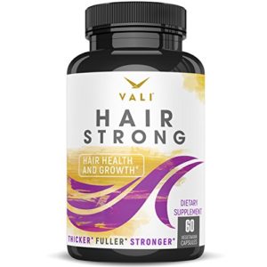 Hair Health Growth Vitamins with Biotin   Keratin - 60 Veggie Capsules  Extra Strength Supplement for Longer Stronger Hair  Skin  Nails  for Women   Men - for Damaged  Thinning   Hair Loss Regrowth