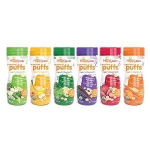 Happy Baby Organic Superfood Puffs Assortment Variety Packs 2 1 Ounce (Pack of 6)
